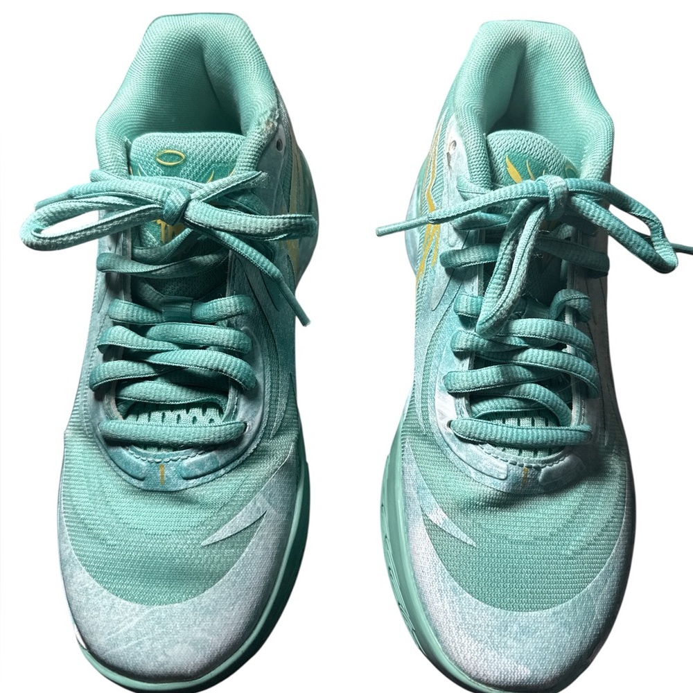 Puma‎ MB 0.2 Lamelo Ball Men’s Luna New Year Sneakers Sz 5 Green Jade Gold